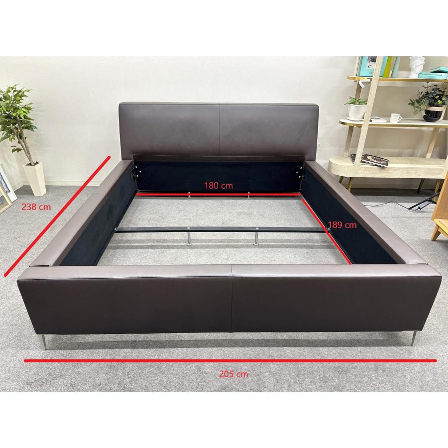 TIME & STYLE■ベッドフレーム　キングサイズ　ハイクラスモダン　レザー □TIME & STYLE/タイムアンドスタイル□Christopher ベッド