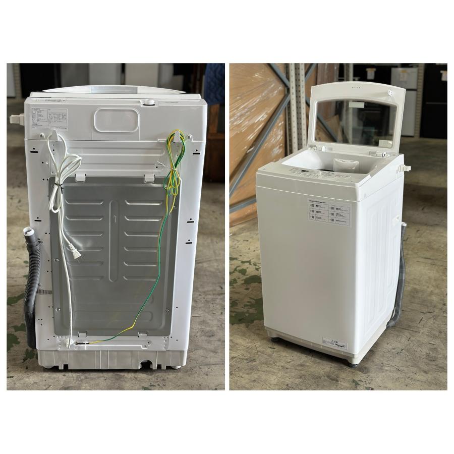 ニトリ 洗濯機 6kg NTR60 ホワイト 2022年製 静音 強化ガラス