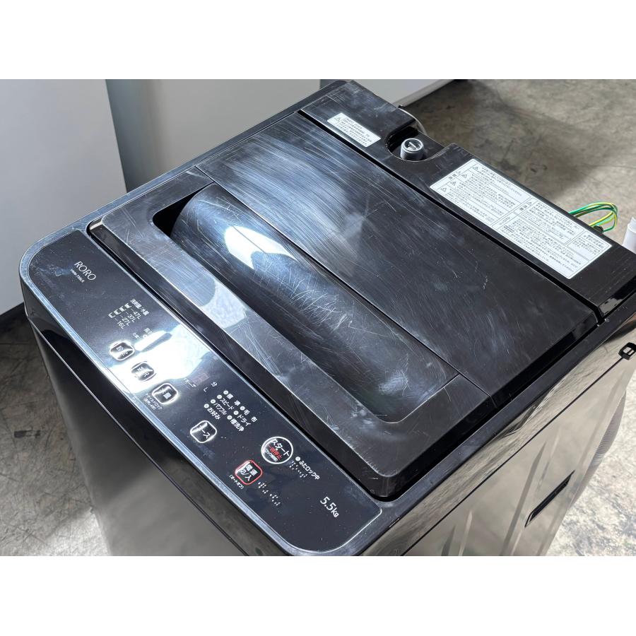 □ヤマダオリジナル□RORO YWMT-55LK 全自動洗濯機 5.5kg 2024年製 