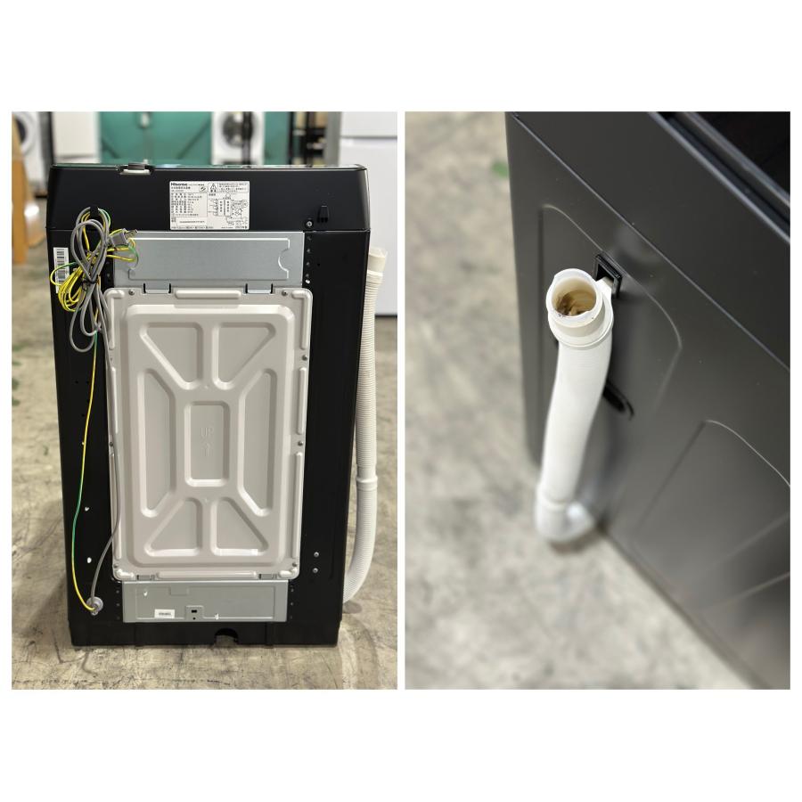 □Hisense/ハイセンス□全自動洗濯機 5.5kg HW-G55E2K 黒 2023年製