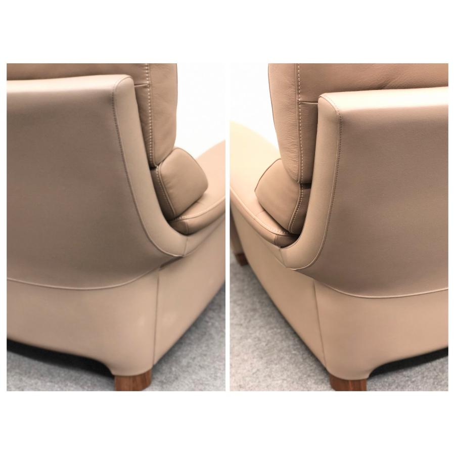 □カリモク家具□ZW7312 2人掛ソファロング 幅168cm ベージュ系 2022年