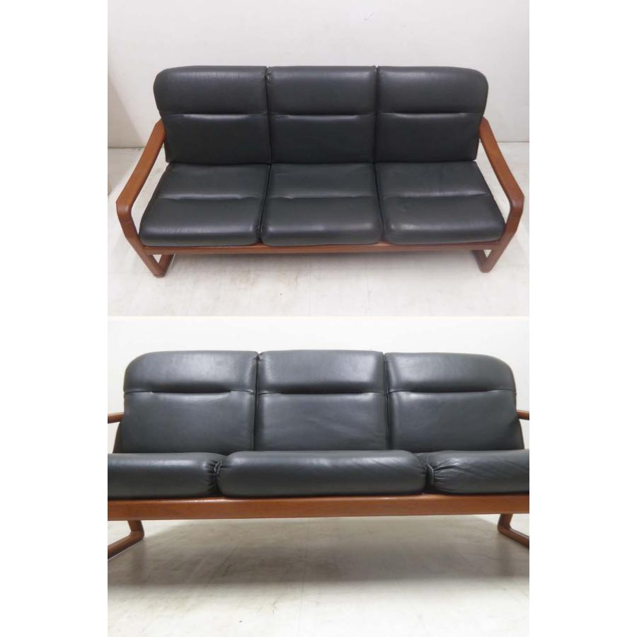 Dyrlund/デューロン　北欧　デンマーク　チーク材　3Pソファ 北欧 デンマーク□Dyrlund デューロン□ビンテージ ヴィンテージ