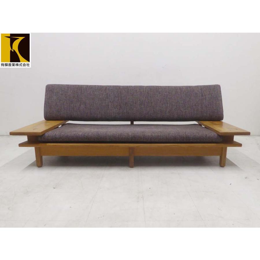 HIDA 飛騨 キツツキ森のことば 3Pソファ SN105SO クリーニング済 □HIDA 飛騨産業□キツツキ森のことば 3人掛けソファ 3Pソファ SN105SO