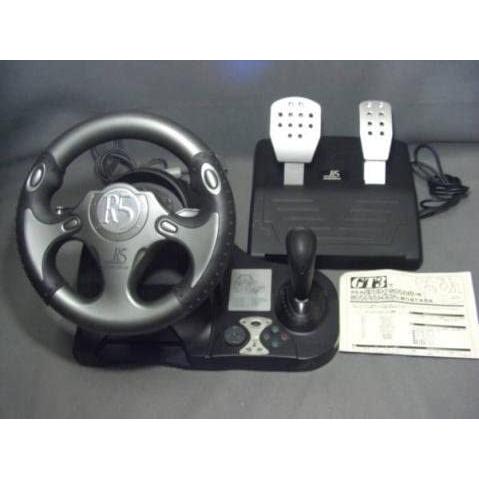 送料無料】【中古】PS2 プレイステーション2 レーシングコントローラ 