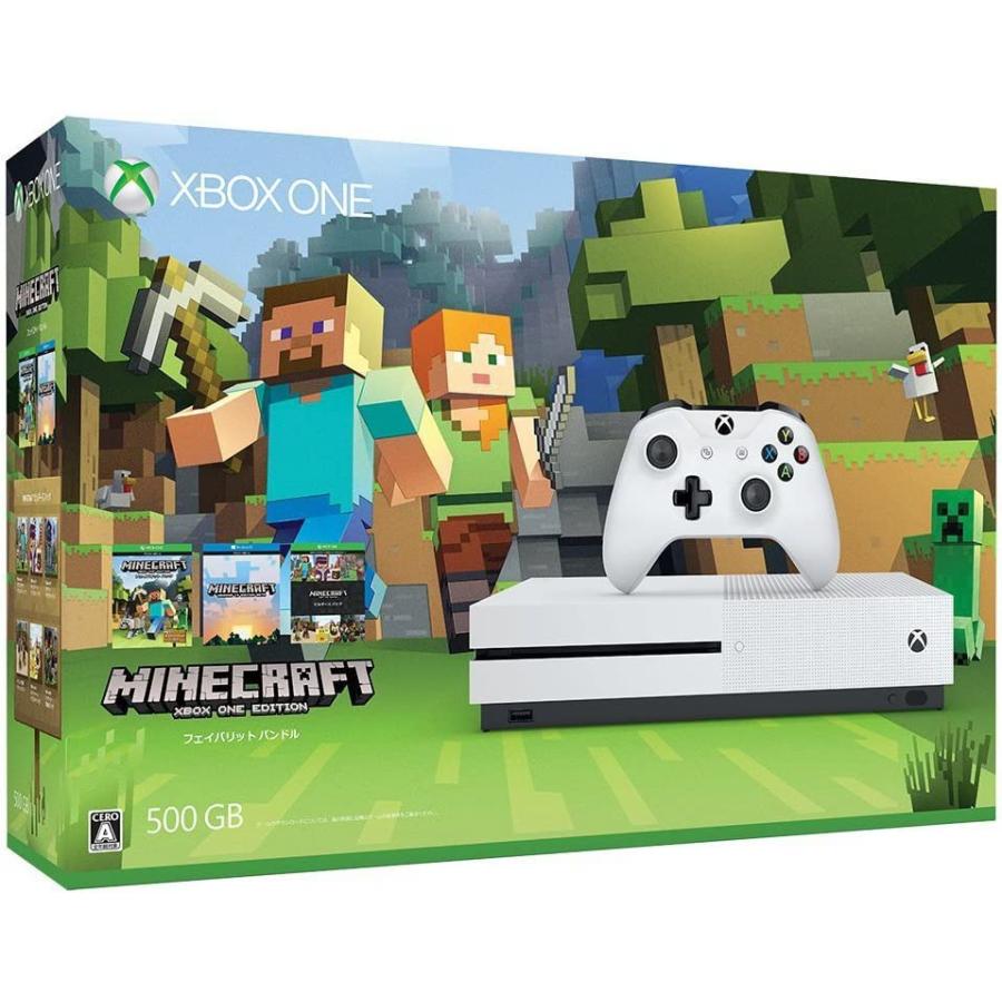 【中古】Xbox One S 500GB Ultra HD ブルーレイ対応プレイヤー Minecraft 同梱版 (ZQ9-00068) 内蔵ソフトなし】【送料無料】【中古】 Xbox One S 500GB Ultra HD