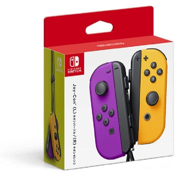 【送料無料】【中古】Nintendo Switch Joy-Con(L) ネオンパープル/(R) ネオンオレンジ ジョイコン（箱付き