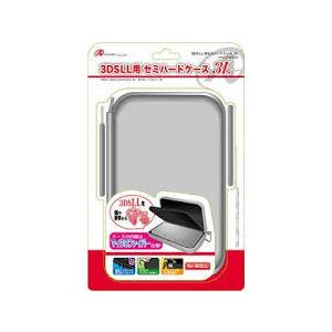送料無料 新品 蔵 3DS LL用 セミハードケース3L シルバー アンサー 日本メーカー新品 箱付き カバー ポーチ