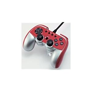 Ps2 Cyber アナログ連射コントローラ コントローラー シルバー プレイステーション2 プレステ2 レッド 新着 アナログ連射コントローラ