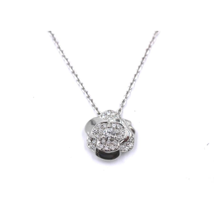 CHANEL 【シャネル】 カメリアモチーフ ダイヤモンドペンダント CHANEL 【シャネル】 カメリアモチーフ ダイヤモンドペンダント