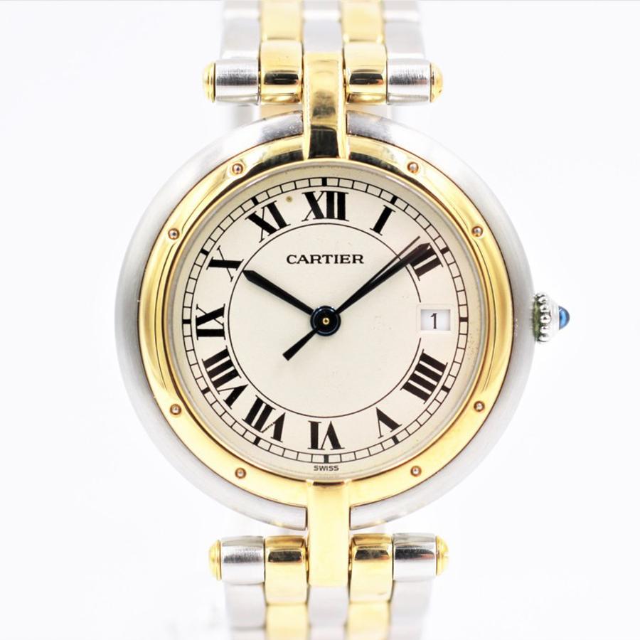 腕時計　パンテールヴァンドームMM　2ロウ　アイボリー　YG×SS　レディース　クォーツ　中古品