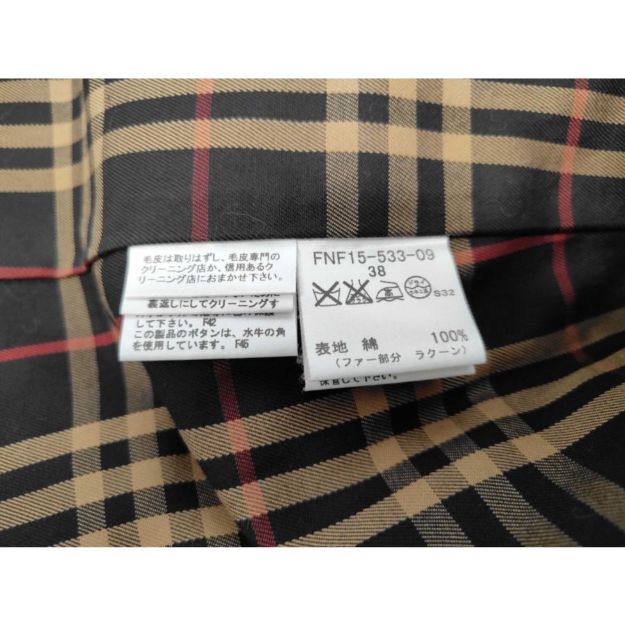 【美品】バーバリーブルーレーベルダッフルコート ノバチェック フード付き 38 BURBERRY BLUE LABEL バーバリーブルーレーベル ダッフルコート 38