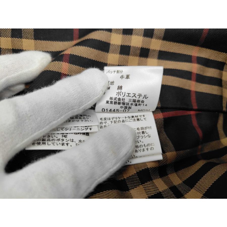 美品✨バーバリーブルーレーベル　ダッフルコート　ノバチェック　フード　白　38 BURBERRY BLUE LABEL バーバリーブルーレーベル ダッフルコート 38