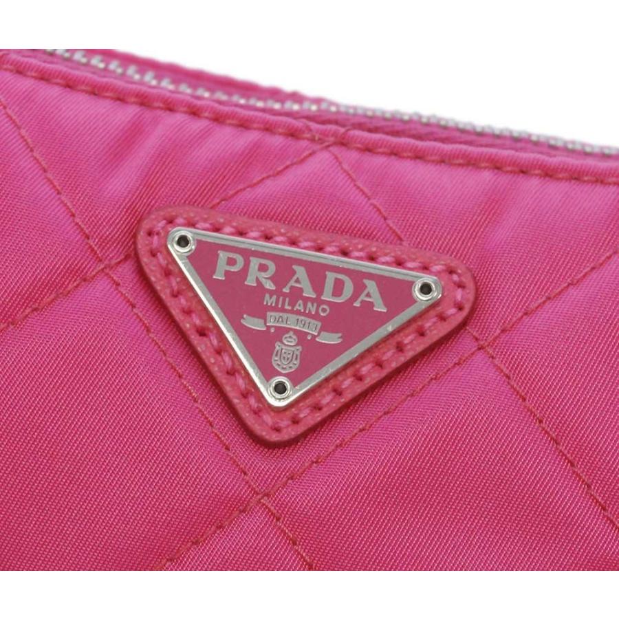 プラダ バッグ 1BH026 PRADA 2WAY ショルダーバッグ キルティング TESSUTO IMPUNTU FUXIA フューシャ ナイロンピンク シルバー金具 アウトレット 新品｜kaitsukedoh｜04