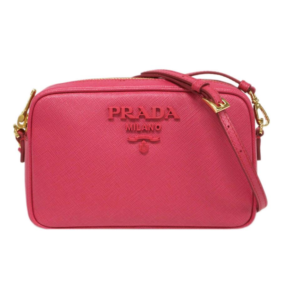 プラダ バッグ 1bh036 Prada ポシェット サッフィアーノ ルクス マゼンタ カーフピンク アウトレット お求めやすく価格改定