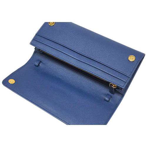 プラダ 財布 1BP290 ショルダーウォレット ファスナー長札 チェーン 
