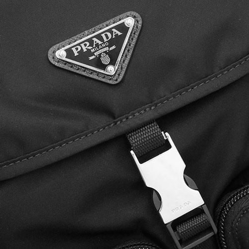 プラダ バッグ 1BZ005 PRADA リュックサック 2ポケット TESSUTO NERO