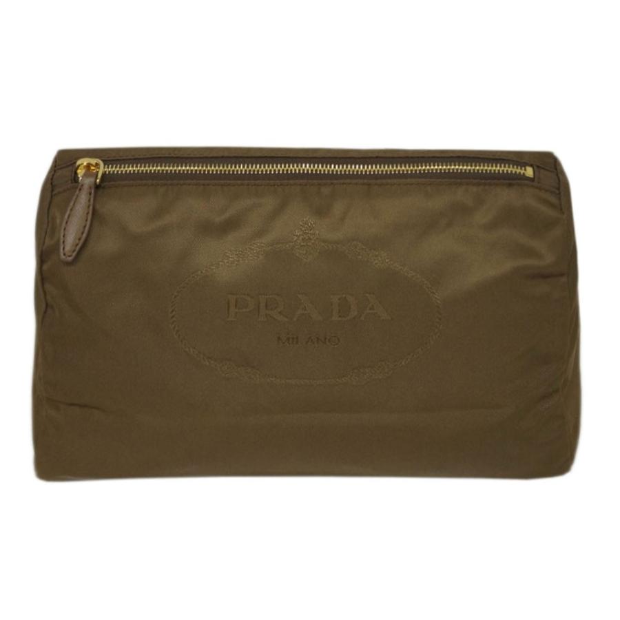 楽天カード分割 プラダ ポーチ 1na012 Prada コスメポーチ Nylon Jacquard Rovere ロベーレ ナイロンブラウン アウトレット 最適な材料 Zoetalentsolutions Com