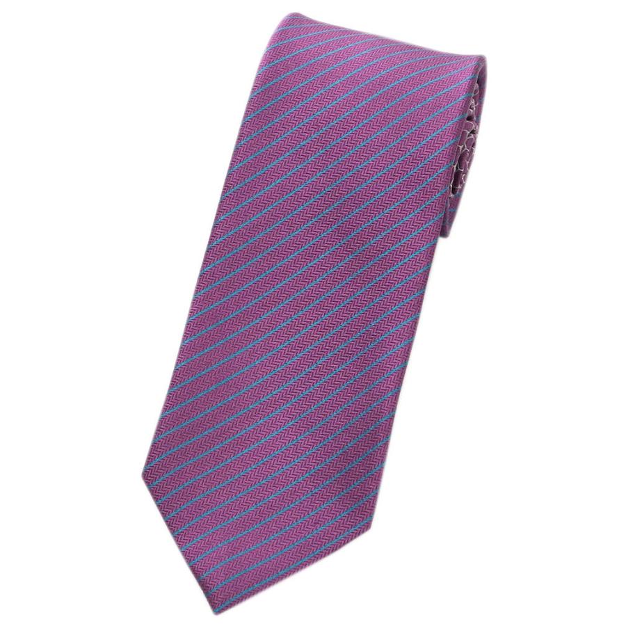 コンビニ受取対応商品 ブルガリ ネクタイ 2447 Bvlgari メンズ ジャカード デザイン Oct Stripes パープル 紙袋付き 限定製作 Www Kslcity Com My