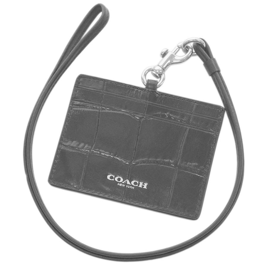 コーチ カードケース 24 Sv Bk Coach Idホルダー ランヤード クロコダイル エンボスド レザー シルバー ブラック アウトレット 24 Svbk 買付道 Jjブランド専科 通販 Yahoo ショッピング