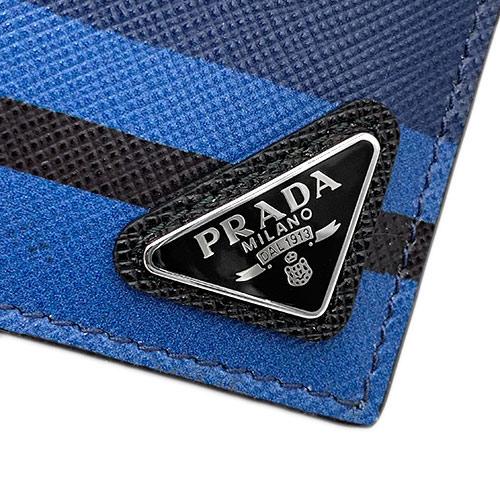 ギフ_包装プラダ 財布 2MO513 PRADA SAFFIANO 札入れ アズーロ メンズ