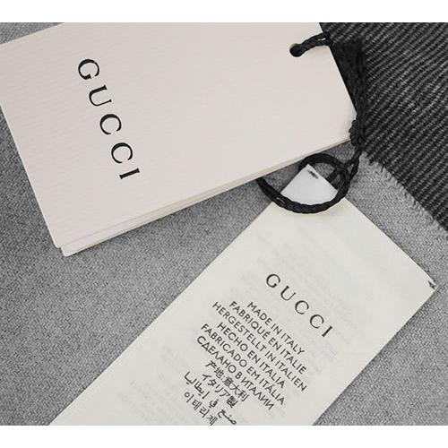 グッチ ストール 387570-1463 GUCCI スカーフ GGパターン ストライプ ウール100％ グラデーショングレー 新品｜kaitsukedoh｜08