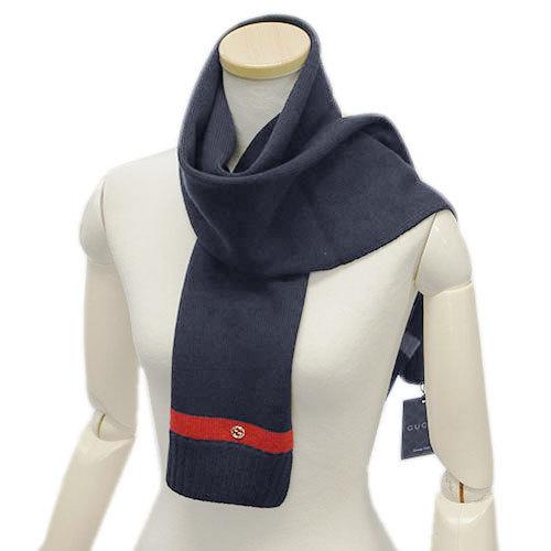 グッチ マフラー GUCCI ニット ライン メタルインターロッキング  