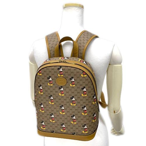 グッチ バッグ 5528848603 GUCCIxDISNEY スモール バックパック ミッキーマウス ミニGGスプリーム ベージュ