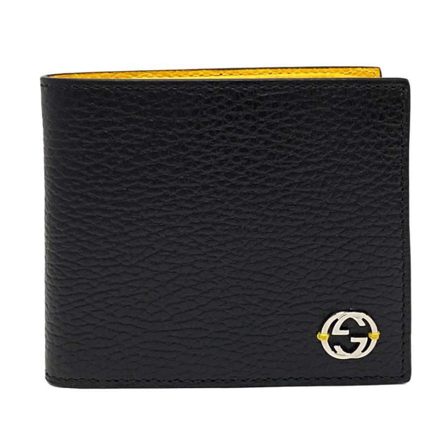 グッチ 財布 610466-1041 GUCCI メンズ 二つ折り 小銭入れ付き メタルGGロゴ バイカラー ブラック/イエロー アウトレット 新品  :610466-1041:買付道-JJブランド専科- - 通販 - Yahoo!ショッピング