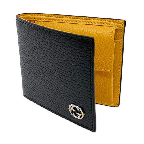 グッチ 財布 610466-1041 GUCCI メンズ 二つ折り 小銭入れ付き メタル