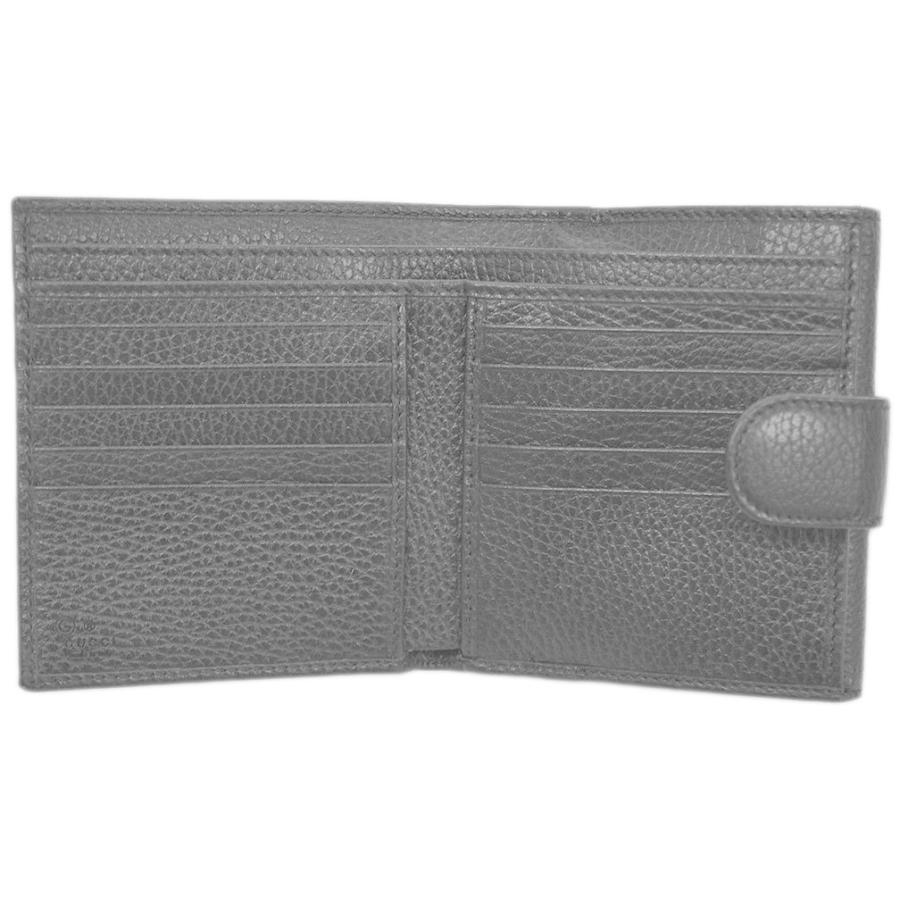 グッチ 財布 615525-1000 GUCCI 二つ折り Ｗホック インターロッキング