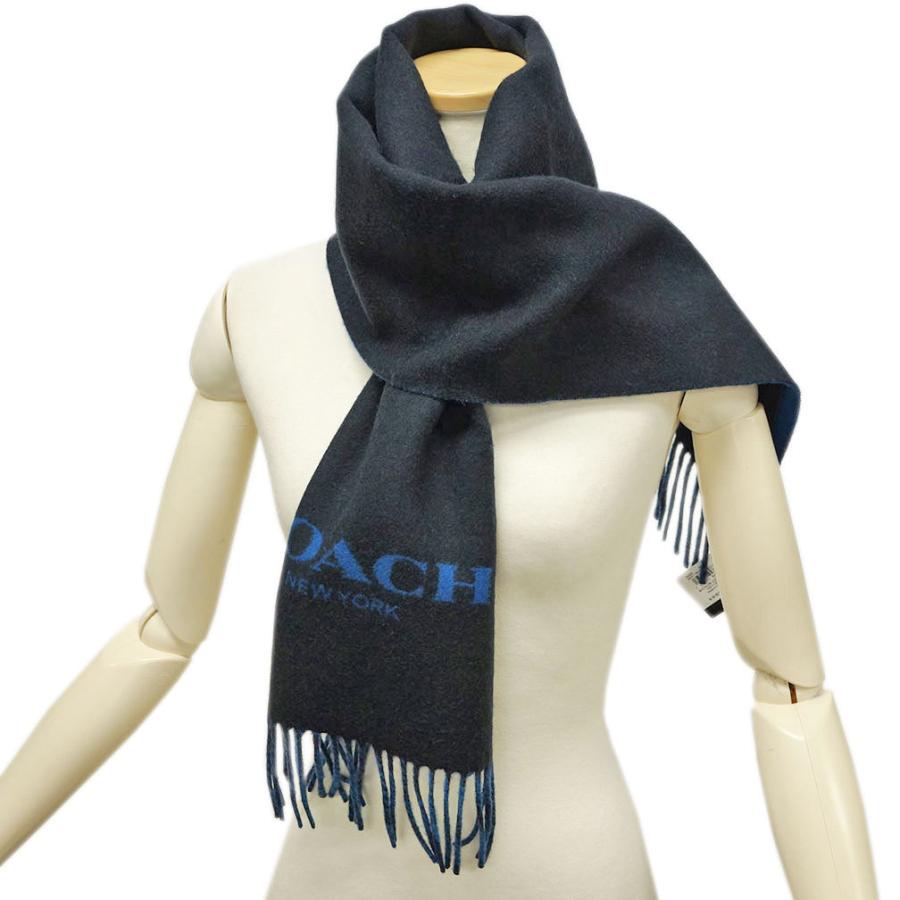 コーチ マフラー COACH メンズ フリンジ シグネチャー スカーフ ウール  