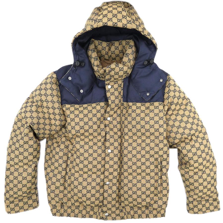 グッチ ジャケット GUCCI GGキャンバス ダウンジャケット コットン 