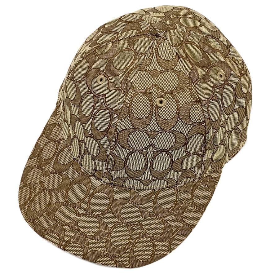 コーチ 帽子 C5211-KHA COACH メンズ シグネチャー ジャカード