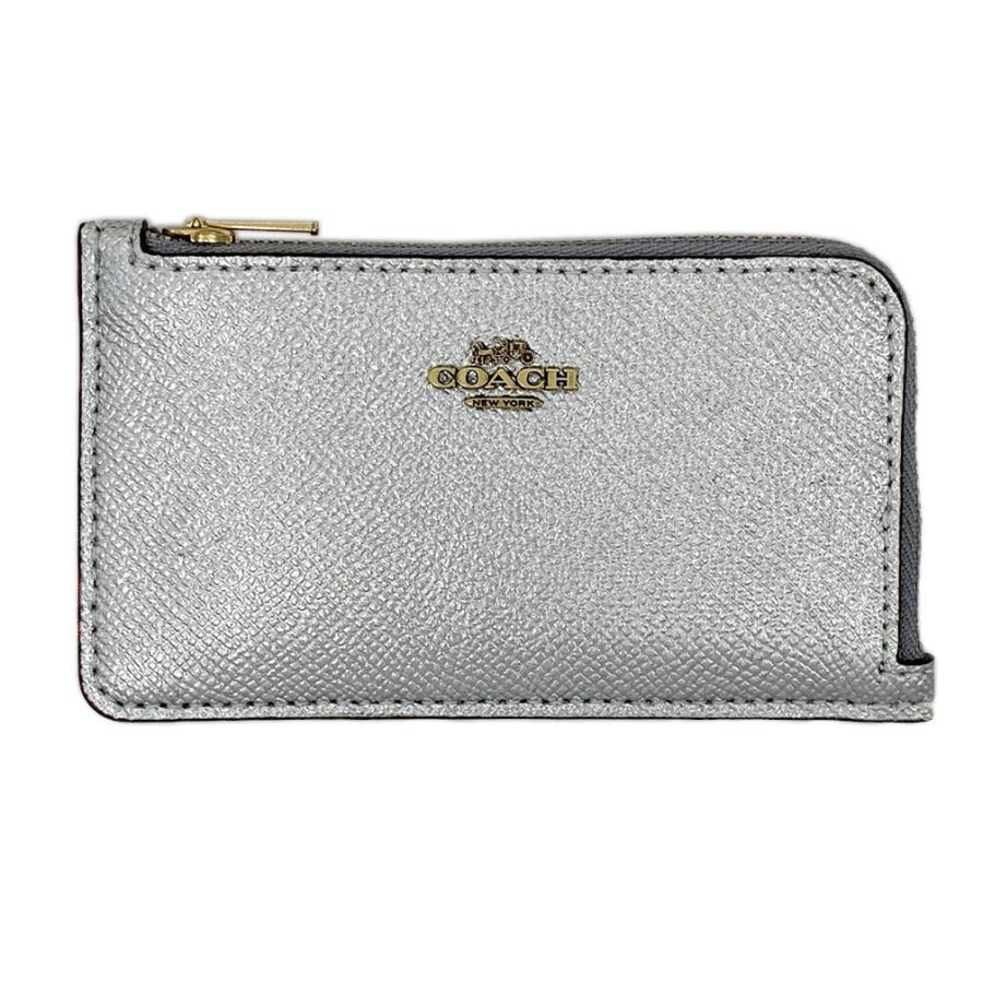 コーチ カードコインケース C7180-B4TFT COACH スモール Lジップ カードケース ブラス/メタリック シルバー アウトレット 新品  :c7180-b4tft:買付道-JJブランド専科- - 通販 - Yahoo!ショッピング