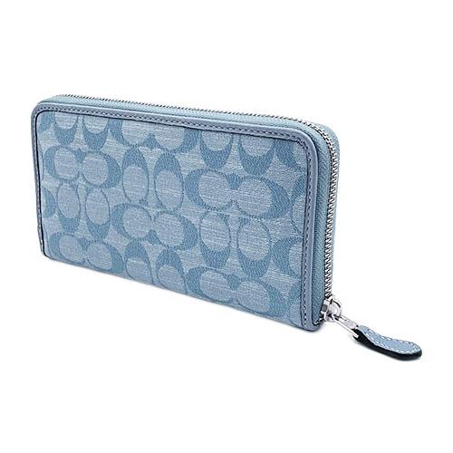 コーチ 財布 CH095-SV/LB COACH メンズ 長財布 アコーディオン