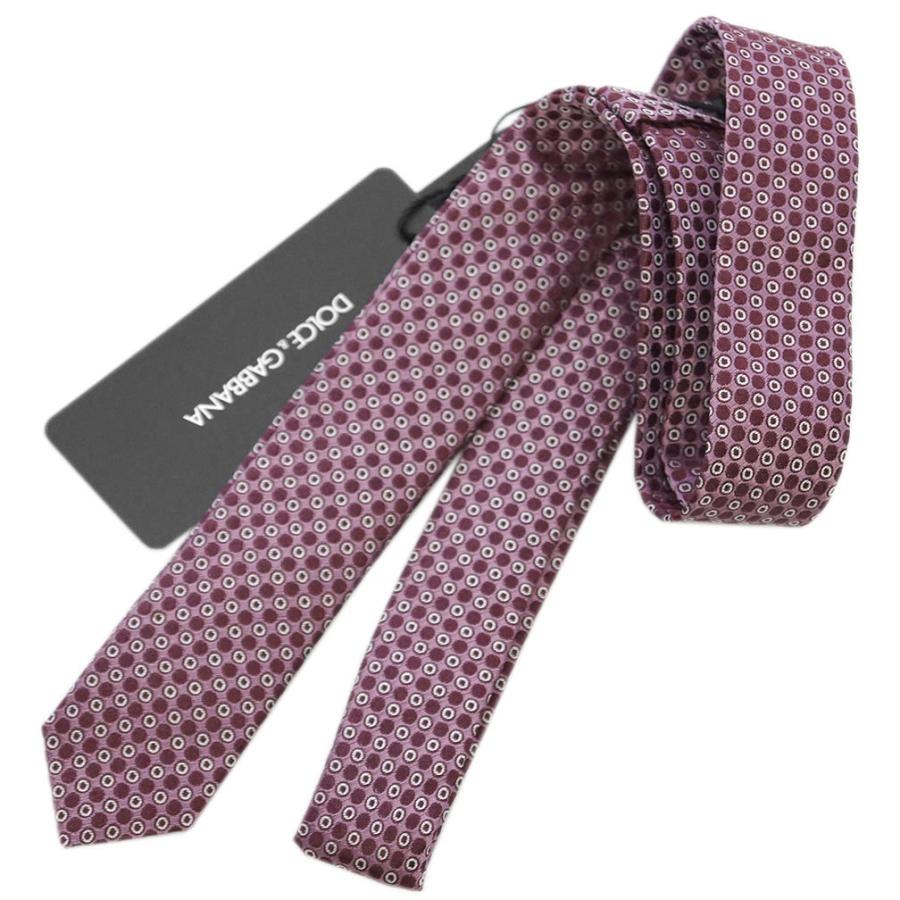 早割クーポン ドルチェ ガッバーナ ネクタイ Gt142e Dolce Gabbana メンズ ナロータイ ジャガード デザイン ドット オールドライラック バーガンディー アウトレット 最も優遇 Www Muslimaidusa Org