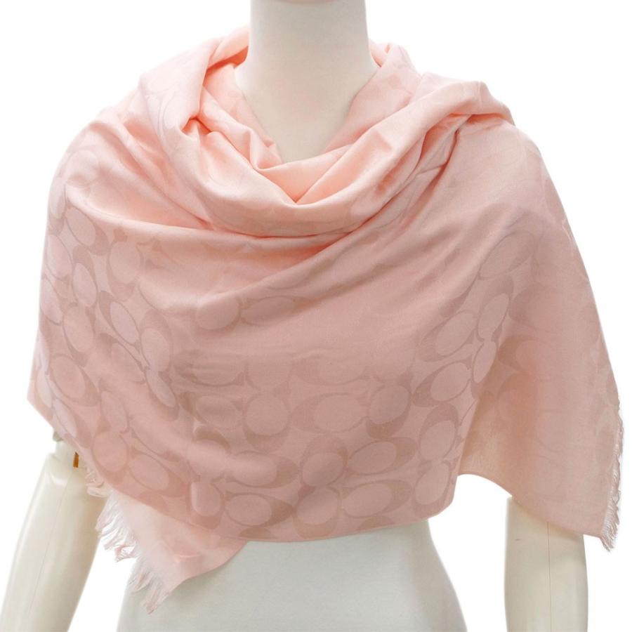 コーチ ストール COACH ショール シグネチャー ラップ ウール/シルク  