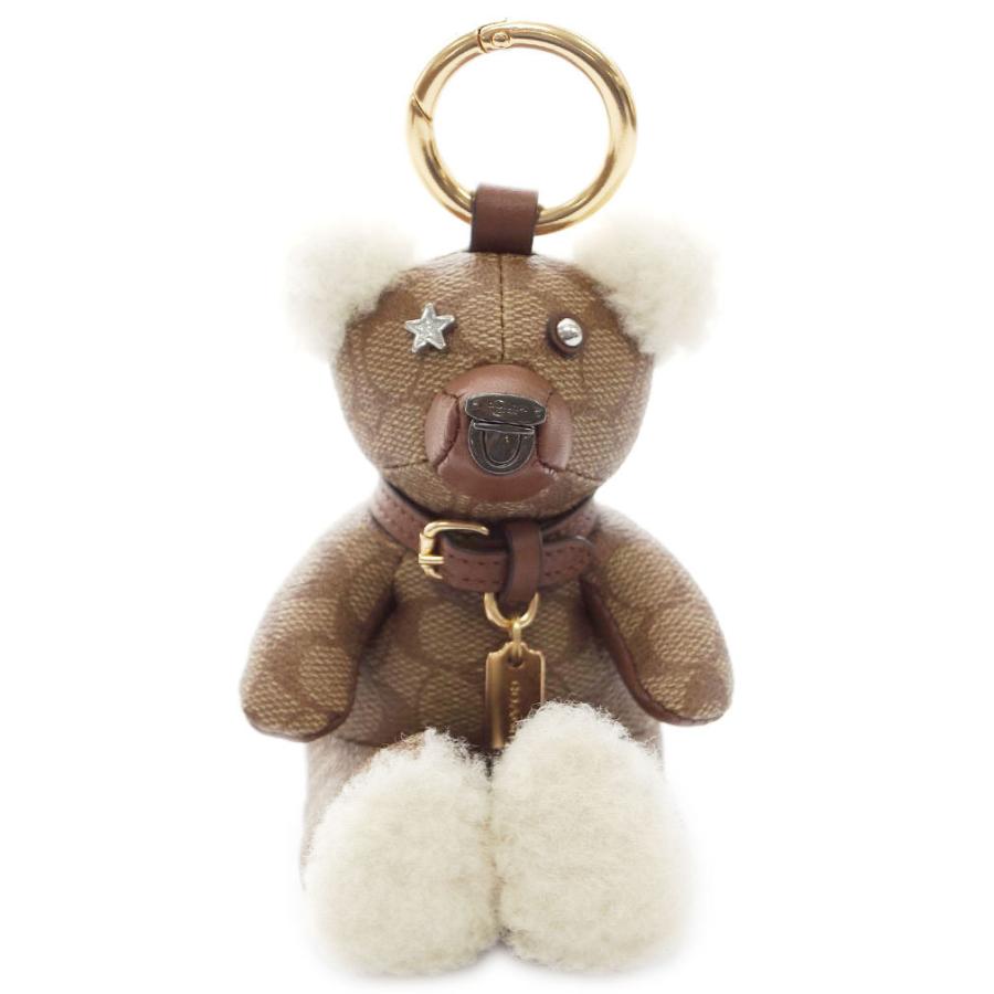 上品な 新品 未使用 COACH コーチ ベア バッグ チャーム カーキ 財布 ...