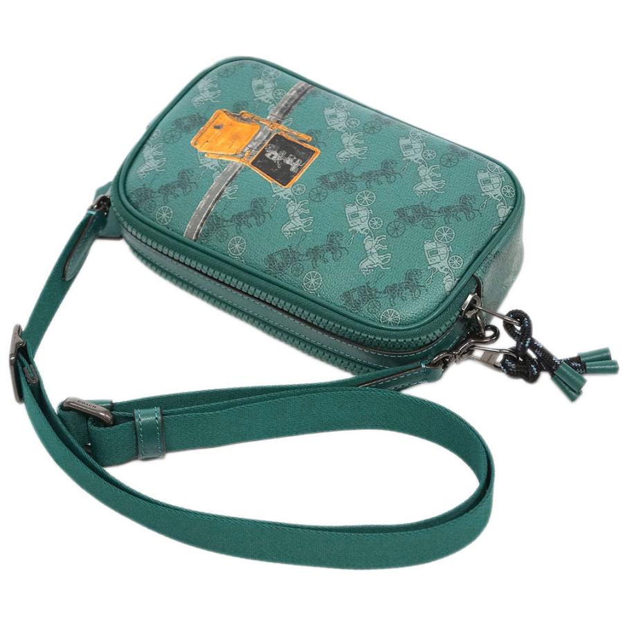 コーチ バッグ F84639-QBPI8 COACH ショルダーバッグ クロスボディ ポーチ ウィズ ホース アンド キャリッジ プリント ヴィリディアン セージ マルチ|kaitsukedoh|02