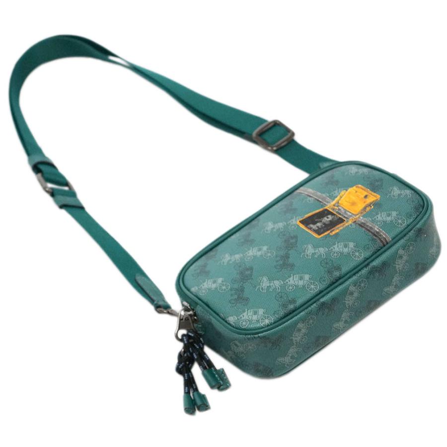 コーチ バッグ F84639-QBPI8 COACH ショルダーバッグ クロスボディ ポーチ ウィズ ホース アンド キャリッジ プリント ヴィリディアン セージ マルチ|kaitsukedoh|03