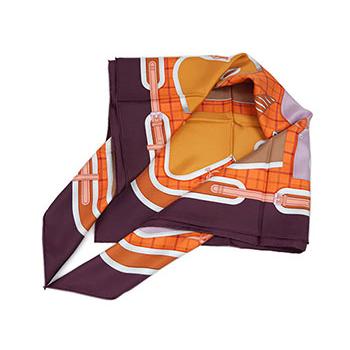 エルメス スカーフ HERMES ソルド カレ 90 シルク Camails カマイユ 馬 