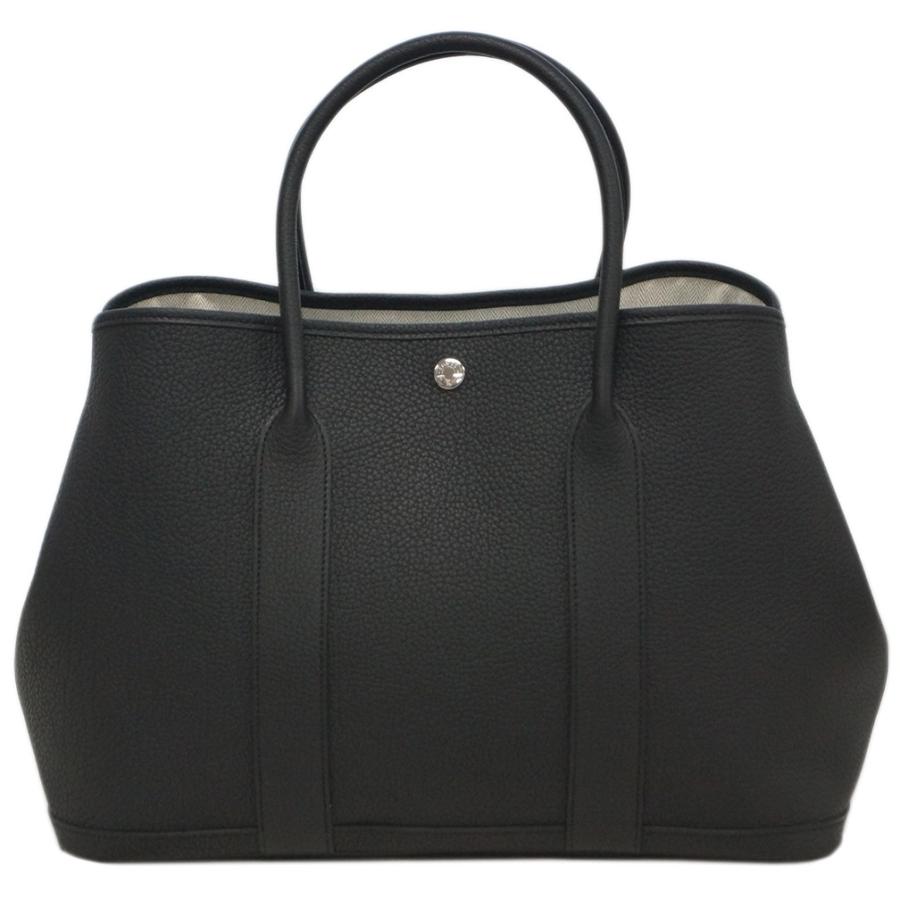 エルメス バッグ Hck Hermes トートバッグ ガーデンパーティ 36 ブラック D刻印 シルバー金具 Hck D 買付道 Jjブランド専科 通販 Yahoo ショッピング