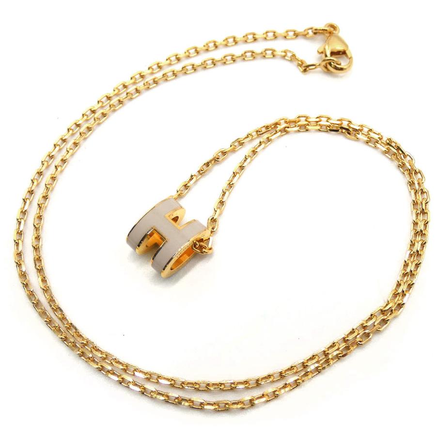 エルメス　ポップアッシュ　マロングラッセ×イエローゴールド　片耳 □エルメス□HERMES□ネックレス□ポップアッシュ□POP H