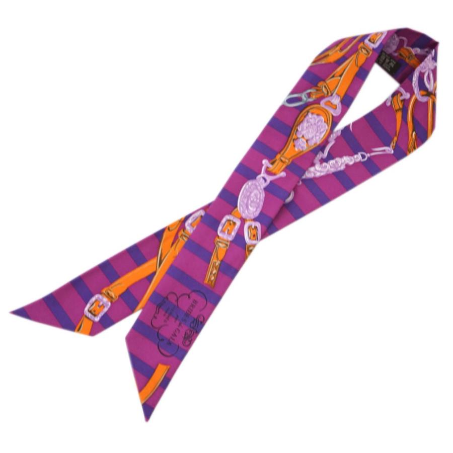 エルメス ツイリー Hs15 Hermes ソルド スカーフ 86ｘ5 シルクツイル Brides De Gala Bayadere フューシャピンク バイオレット オレンジ Www Gotogo Jp