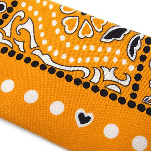 エルメス スカーフ HERMES シルク ツイリー Entre Ciel et mer Bandana バンダナ柄 オレンジ レディース JJS01873｜kaitsukedoh｜09