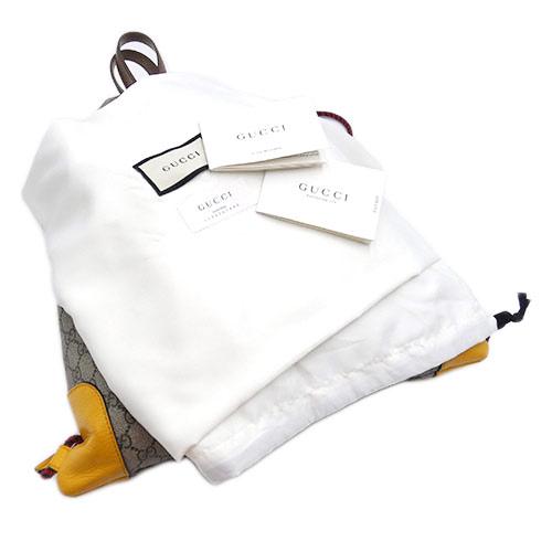 GUCCIGGスプリームxレザー ドローストリング バッグパック