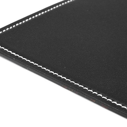 HERMES 】エルメス マウスパッド レザー ブラックxブルー
