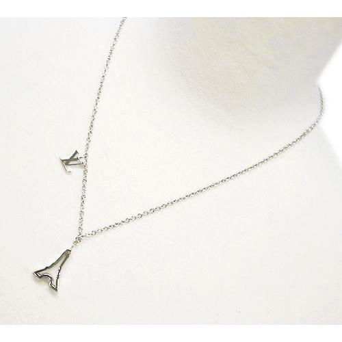 ルイヴィトン ネックレス M00523 ペンダント・LV & パリ エッフェル