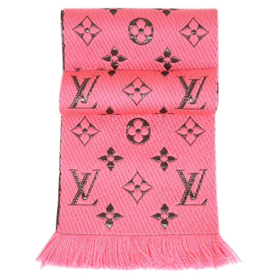ルイヴィトン マフラー M Louis Vuitton ヴィトン Lv エシャルプ ロゴマニア シャイン ウール シルク ローズポップ 専用箱付き M 買付道 Jjブランド専科 通販 Yahoo ショッピング