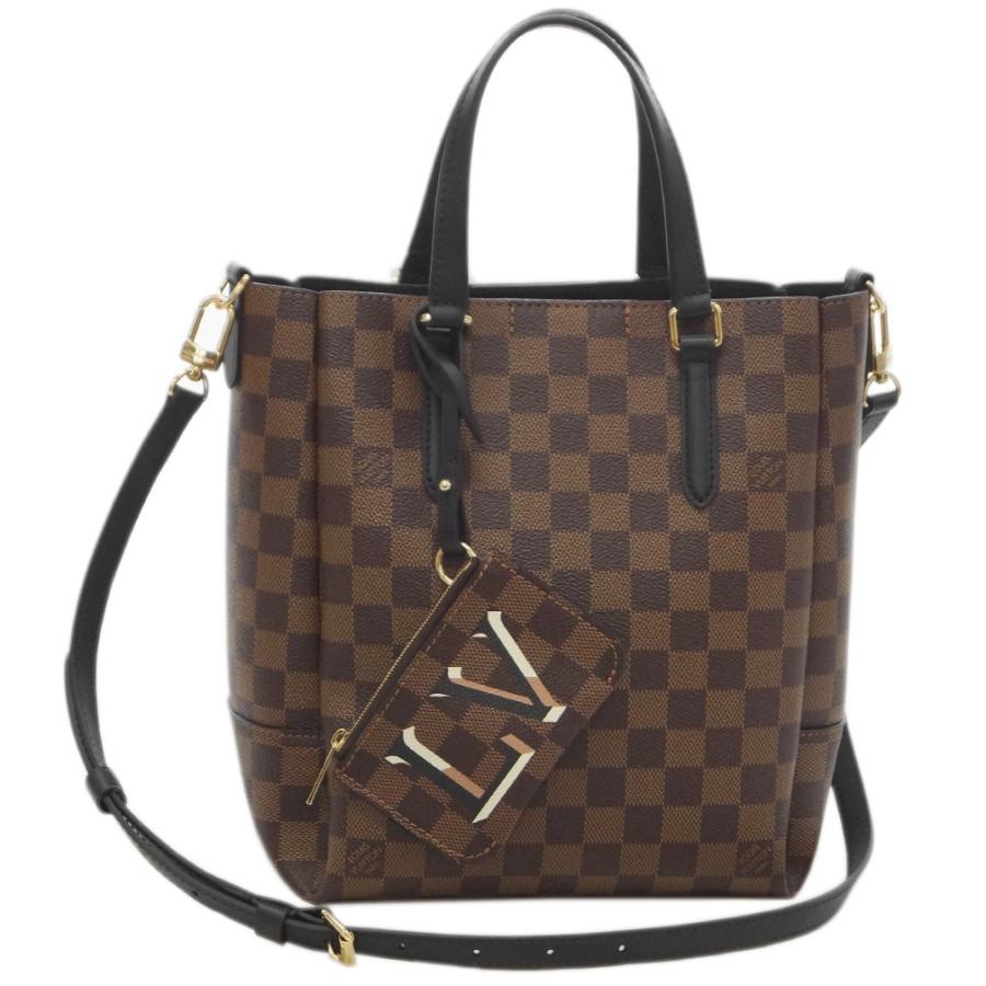 ルイヴィトン バッグ N Louis Vuitton ヴィトン ダミエ エベヌ Lv 2way ショルダー ハンドバッグ ミニポーチ付き ベルモント Nv ノワール N 買付道 Jjブランド専科 通販 Yahoo ショッピング
